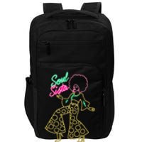 Soul Sista Afro 70s Soul Music Retro Disco Black Funk Lovers Impact Tech Backpack