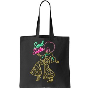 Soul Sista Afro 70s Soul Music Retro Disco Black Funk Lovers Tote Bag