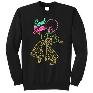 Soul Sista Afro 70s Soul Music Retro Disco Black Funk Lovers Tall Sweatshirt