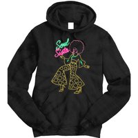 Soul Sista Afro 70s Soul Music Retro Disco Black Funk Lovers Tie Dye Hoodie