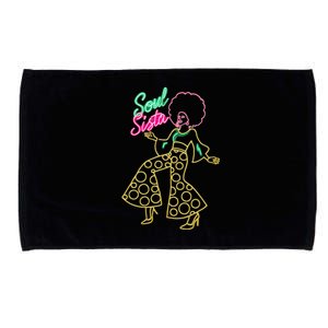 Soul Sista Afro 70s Soul Music Retro Disco Black Funk Lovers Microfiber Hand Towel