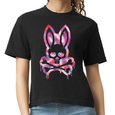 Scary Skull And Crossbones Bad Rabbit Horror Bunny Halloween Comfort Colors Boxy T-Shirt