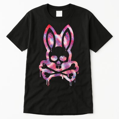 Scary Skull And Crossbones Bad Rabbit Horror Bunny Halloween Tall T-Shirt