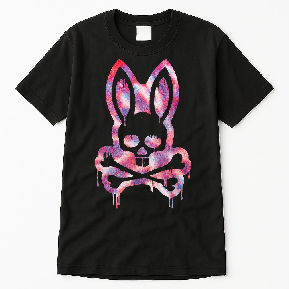 Scary Skull And Crossbones Bad Rabbit Horror Bunny Halloween Tall T-Shirt