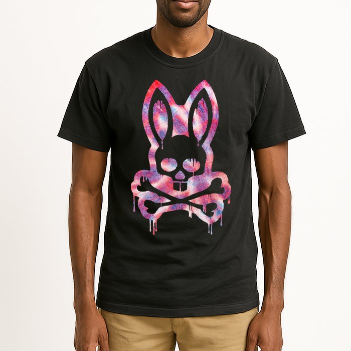 Scary Skull And Crossbones Bad Rabbit Horror Bunny Halloween Tall T-Shirt