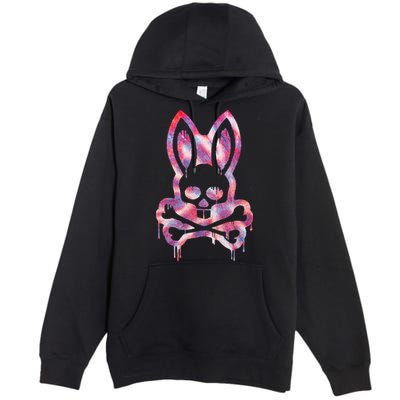 Scary Skull And Crossbones Bad Rabbit Horror Bunny Halloween Premium Pullover Hoodie
