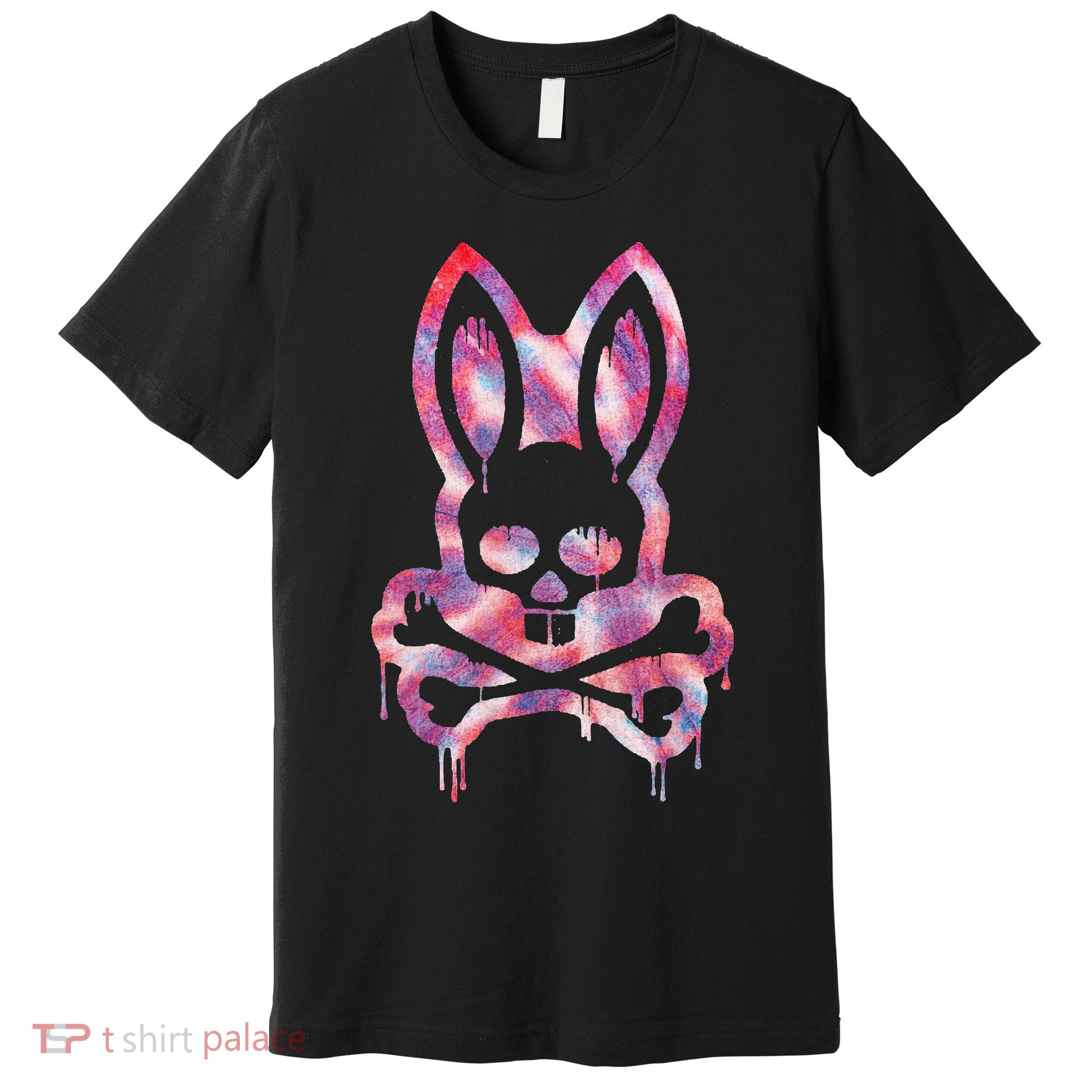 Scary Skull And Crossbones Bad Rabbit Horror Bunny Halloween Premium T-Shirt