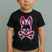 Scary Skull And Crossbones Bad Rabbit Horror Bunny Halloween Toddler T-Shirt