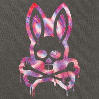 Scary Skull And Crossbones Bad Rabbit Horror Bunny Halloween Cotton Canvas Backpack