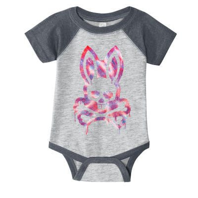Scary Skull And Crossbones Bad Rabbit Horror Bunny Halloween Infant Baby Jersey Bodysuit