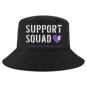 Support Squad Alzheimers Awareness Heart Ribbon Cool Comfort Performance Bucket Hat