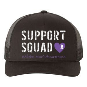 Support Squad Alzheimers Awareness Heart Ribbon Yupoong Adult 5-Panel Trucker Hat