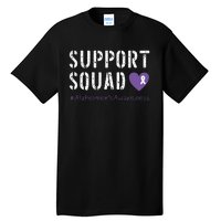 Support Squad Alzheimers Awareness Heart Ribbon Tall T-Shirt