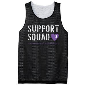 Support Squad Alzheimers Awareness Heart Ribbon Mesh Reversible Basketball Jersey Tank