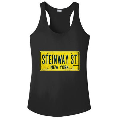 Steinway Street Astoria Queens Ny New York Home Retro Ladies PosiCharge Competitor Racerback Tank