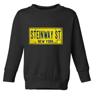 Steinway Street Astoria Queens Ny New York Home Retro Toddler Sweatshirt