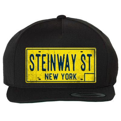 Steinway Street Astoria Queens Ny New York Home Retro Wool Snapback Cap