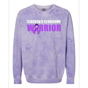 SjogrenS Syndrome Awareness Cute Gift Sjogrens Syndrome Warrior Funny Gift Colorblast Crewneck Sweatshirt