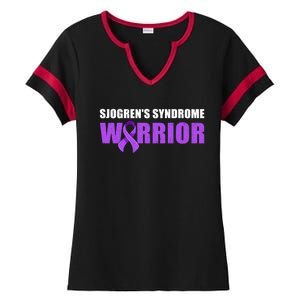 SjogrenS Syndrome Awareness Cute Gift Sjogrens Syndrome Warrior Funny Gift Ladies Halftime Notch Neck Tee