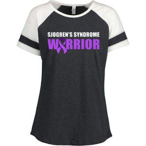 SjogrenS Syndrome Awareness Cute Gift Sjogrens Syndrome Warrior Funny Gift Enza Ladies Jersey Colorblock Tee