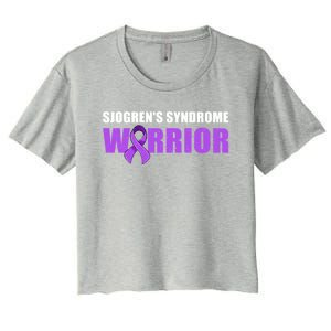 SjogrenS Syndrome Awareness Cute Gift Sjogrens Syndrome Warrior Funny Gift Women's Crop Top Tee