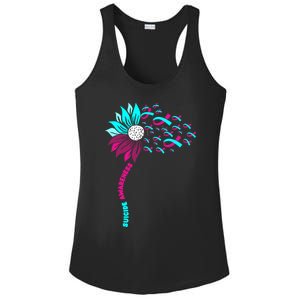 Support Suicide Awareness Flower Suicide Prevention Gift Ladies PosiCharge Competitor Racerback Tank