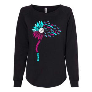 Support Suicide Awareness Flower Suicide Prevention Gift Womens California Wash Sweatshirt