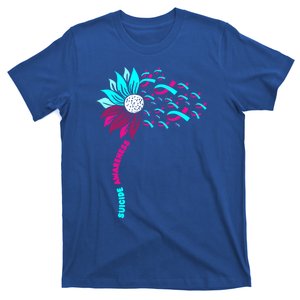 Support Suicide Awareness Flower Suicide Prevention Gift T-Shirt