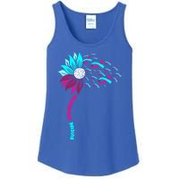 Support Suicide Awareness Flower Suicide Prevention Gift Ladies Essential Tank