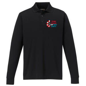 Stars Stripes And Equal Rights Performance Long Sleeve Polo