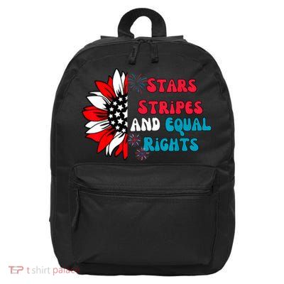Stars Stripes And Equal Rights 16 in Basic Backpack