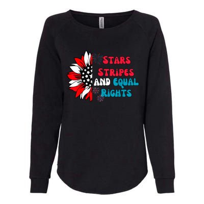 Stars Stripes And Equal Rights Womens California Wash Sweatshirt