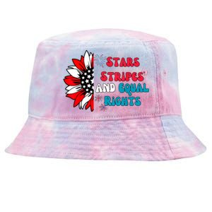 Stars Stripes And Equal Rights Tie-Dyed Bucket Hat