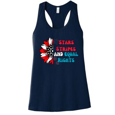 Stars Stripes And Equal Rights Women's Racerback Tank