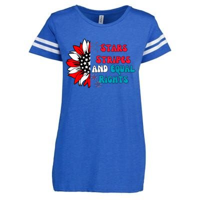 Stars Stripes And Equal Rights Enza Ladies Jersey Football T-Shirt