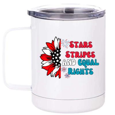 Stars Stripes And Equal Rights 12 oz Stainless Steel Tumbler Cup