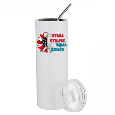 Stars Stripes And Equal Rights Stainless Steel Tumbler