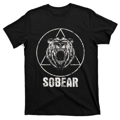 Sobear Sobriety Anniversary Sober AA NA Recovery T-Shirt