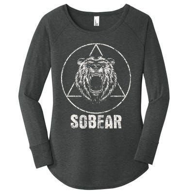 Sobear Sobriety Anniversary Sober AA NA Recovery Women's Perfect Tri Tunic Long Sleeve Shirt