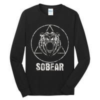 Sobear Sobriety Anniversary Sober AA NA Recovery Tall Long Sleeve T-Shirt