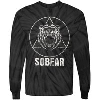 Sobear Sobriety Anniversary Sober AA NA Recovery Tie-Dye Long Sleeve Shirt