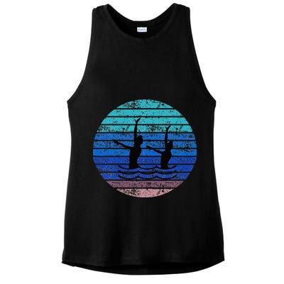 Synchron Swim Artistic Synchronized Swimming Swimmers Ladies PosiCharge Tri-Blend Wicking Tank