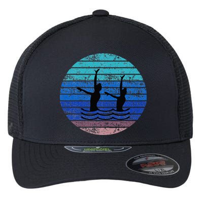 Synchron Swim Artistic Synchronized Swimming Swimmers Flexfit Unipanel Trucker Cap
