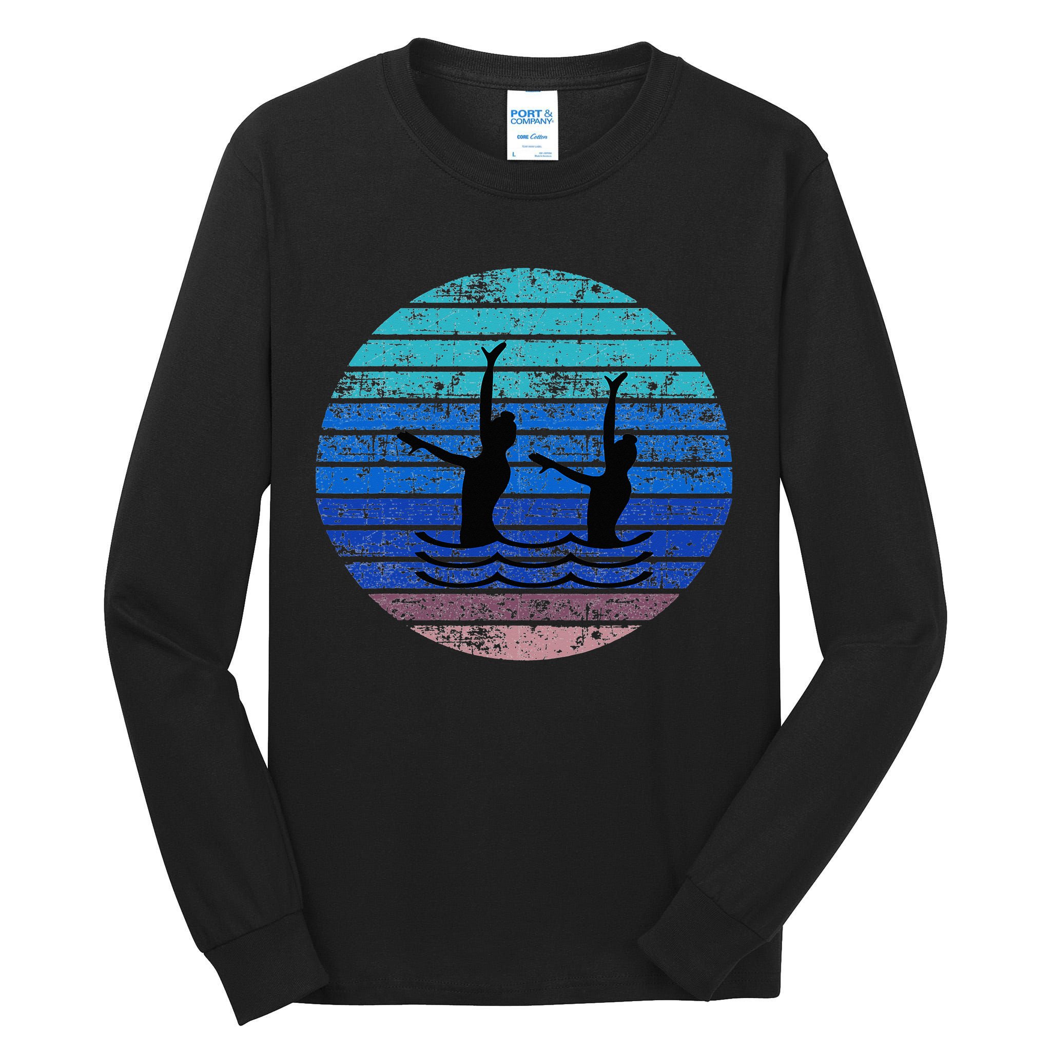 Synchron Swim Artistic Synchronized Swimming Swimmers Tall Long Sleeve T-Shirt