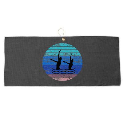 Synchron Swim Artistic Synchronized Swimming Swimmers Large Microfiber Waffle Golf Towel