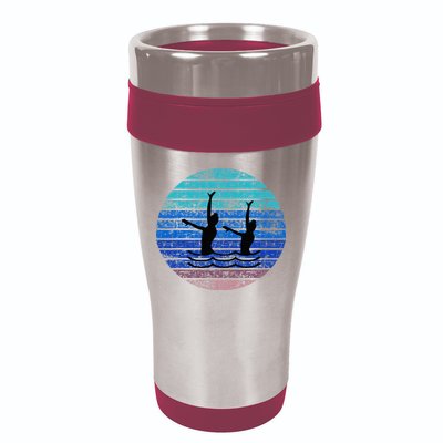 Synchron Swim Artistic Synchronized Swimming Swimmers 16oz Travel Tumbler