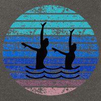 Synchron Swim Artistic Synchronized Swimming Swimmers Cotton Canvas Backpack
