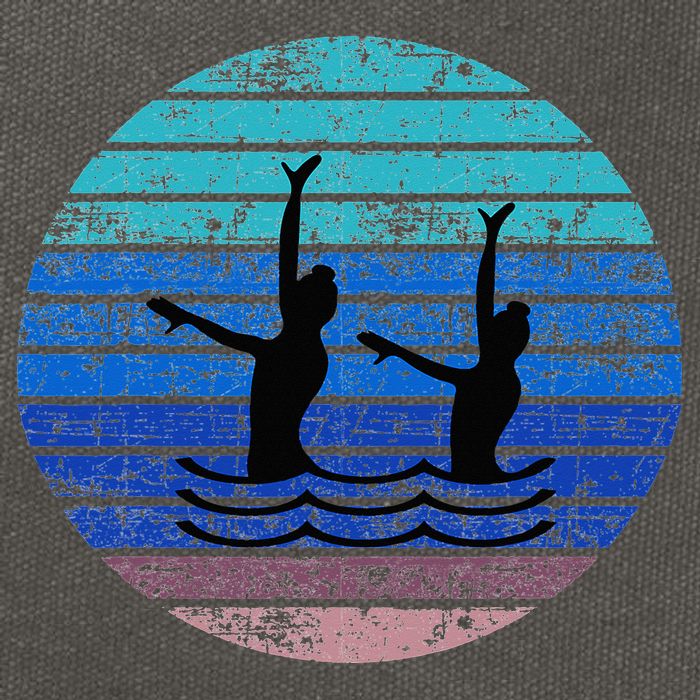 Synchron Swim Artistic Synchronized Swimming Swimmers Cotton Canvas Backpack