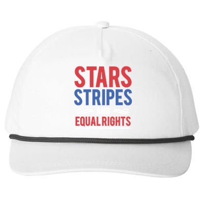 Stars Stripes And Equal Rights Pride Gift Snapback Five-Panel Rope Hat