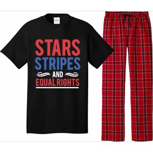 Stars Stripes And Equal Rights Pride Gift Pajama Set